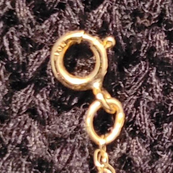 10K Necklace with (2) 14K Pendants - Picture 3 of 6